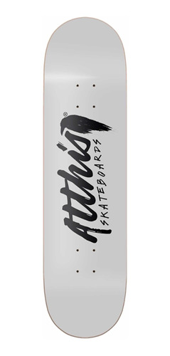 Tabla Patineta Atthis Skateboards Blanca