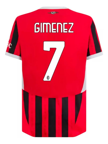 Camiseta Milan Local 24/25 Santiago Gimenez 7