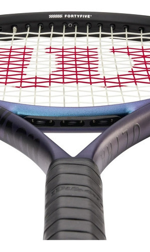Raqueta De Tenis Wilson Ultra 100 V4 Tamaño De Grip 4 1/4 Color Azul Perlado 300 Gramos Grafito