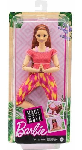 Barbie Made To Move - Barbie Yoga Pelirroja Original Mattel