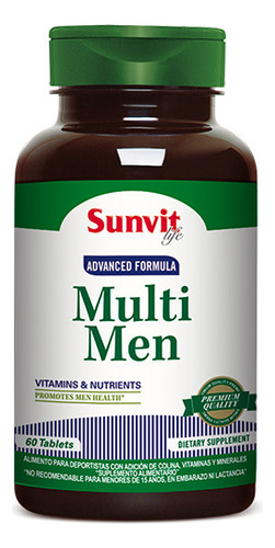 Multivitaminico Multi Men Sunvit Energia 60 Tab. Original