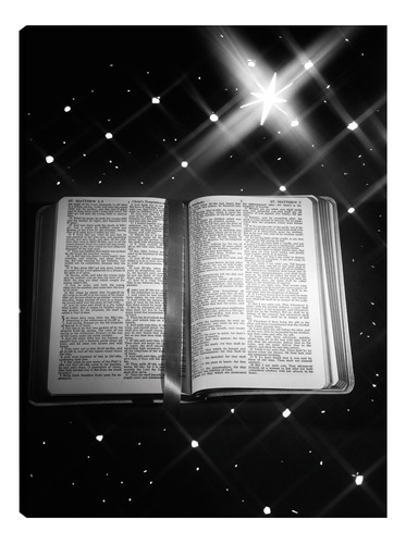 Cuadro Decorativo - Libro Abierto De La Biblia