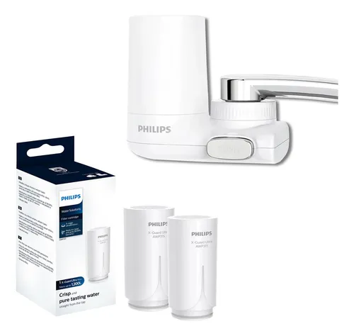 Filtro De Agua Philips Awp3703 + 2 Unidades Repuesto Awp315 Color Blanco