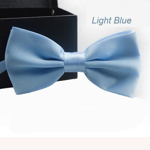 Gravata Borboleta Azul Cetim Regulador Noivo Casamento Luxo