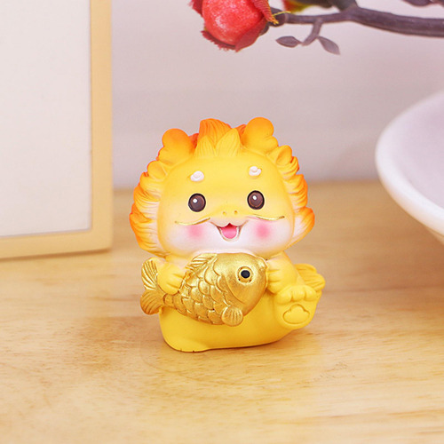 2 Figura De Dragón De Año Nuevo Chino, Mini Estilo D