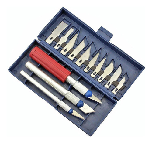 Set Cutter Precision 13 Piezas Bisturi Hobby Manualidades