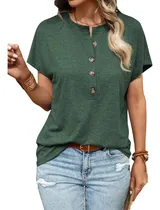 Comprar Blusas De Mujer Elegantes Top Moda Casual Manga Corta Dama