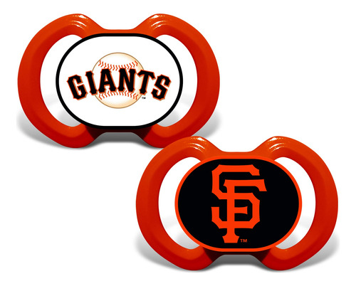 San Francisco Gigantes Juego De 2 Chupetes Fabricado En Ee.