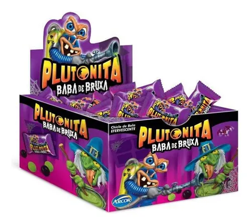Chiclete Plutonita Baba De Bruxa Halloween Arcor 180g