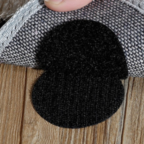 Imagem 7 de 9 de Velcro Adesivo 60mm Preto Com Adesivo Antiderrapante Tapete