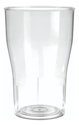 Vaso Plástico Transparente Cola 290cc Fiestas Cumpleaños X25