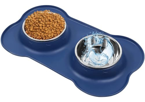 Plato Para Perros  Asfrost Juego De Cuencos De Comida Para P