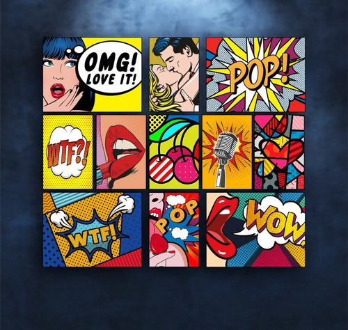 Poster Cuadro Cartel Aluminio Pop Art Decorativo Arte Pop