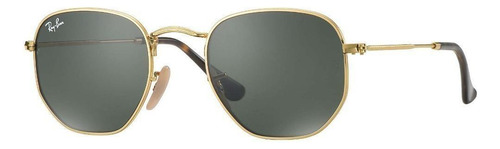 Ray-ban Rb3548n 001 Hexagonal Negro G-15 Dorado Grande 54-21 Ray-ban