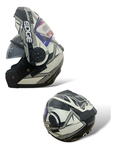 Casco Turbo Raptor Moduloar Abatible Doble Visor 