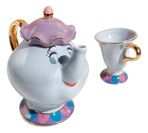 Tea Cup Lady Potts Chip Teapot Lady Teapot