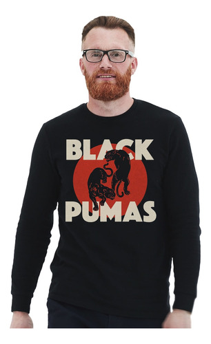 Polera Ml Black Pumas Album Rock Abominatron