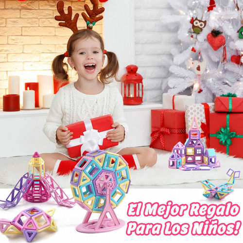 Juego De Bloques Magnéticos Educativos Niños Regalo 40pcs