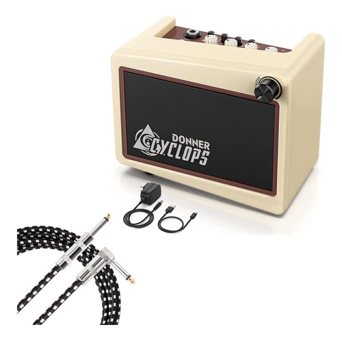 Donner Mini Amplificador Guitarra Cable 10pies