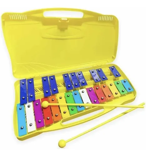 Metalofono Cromatico 25 Notas Xilofono Infantil Escolar