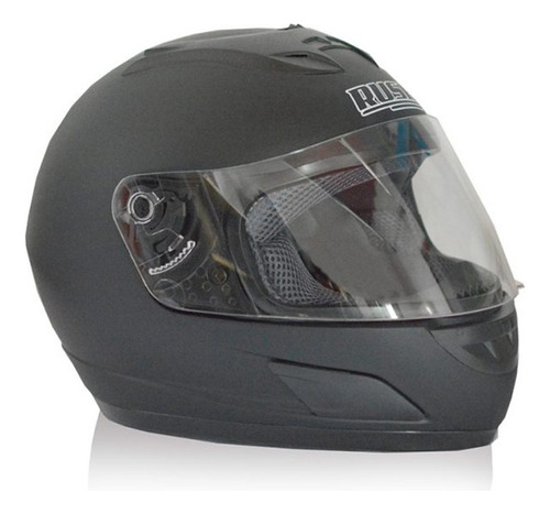 Casco Integral Para Motos Rush Cr2nms Negro Mate Talle S