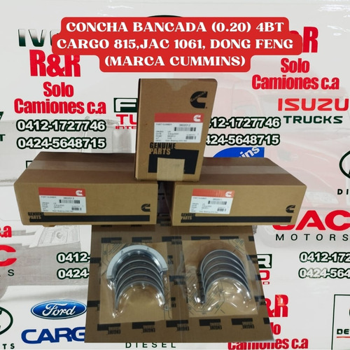 Cojinete Bancada 4bt(0.20) Cummins Para Dong Feng