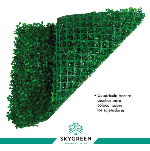 30 Pzas Follaje Artificial Tupido Muro Verde Jardin Vertical
