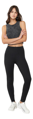 Calza Mujer Skinny Básica Negro Corona