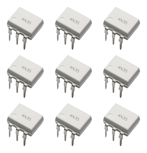 30pz 4n35 Optoacoplador Salida A Transistor Tipo Dip 6 Pines