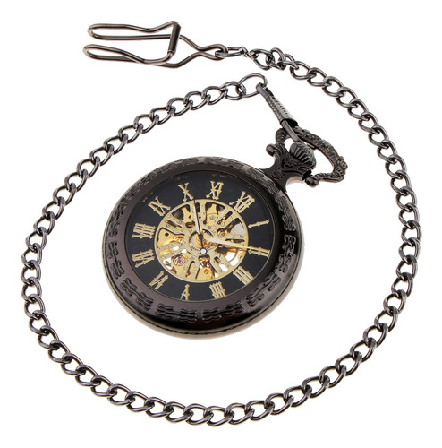 Retro Vintage Steampunk Reloj De Bolsillo Mecánico Abierta