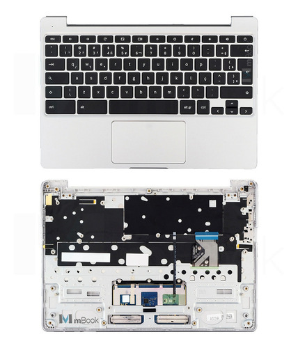 Teclado Palmrest Topcover P/ Samsung Chromebook Xe500c12 Cor Conforme Imagens Do Anúncio Idioma