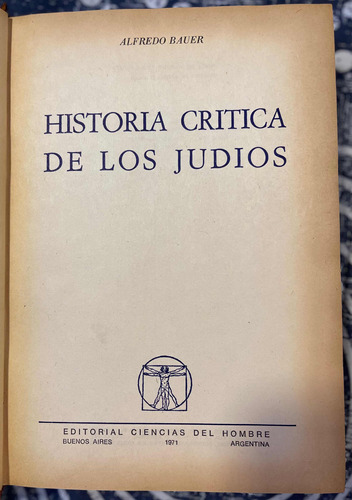 Historia Crítica De Los Judios - Alfredo Bauer