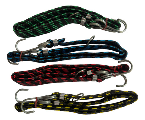 Cuerda Elastica Para Moto 1m Rojo