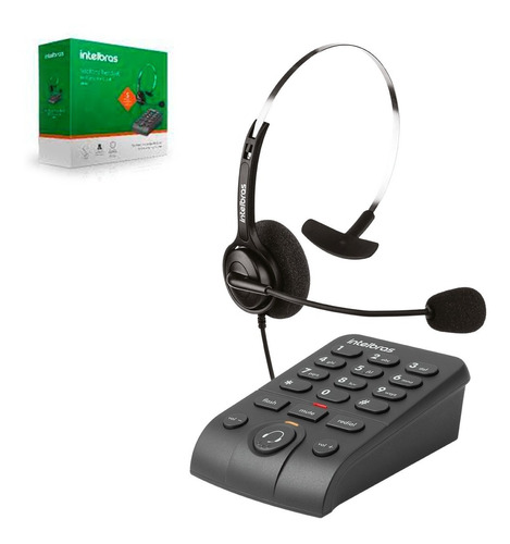 Telefone Headset Atendimento Telemarketing Intelbras Hsb40