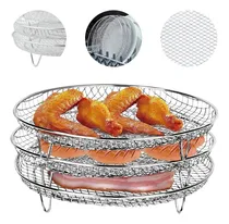 Comprar Set De Rejillas Para Airfryer Acero Inoxidable Pack X3