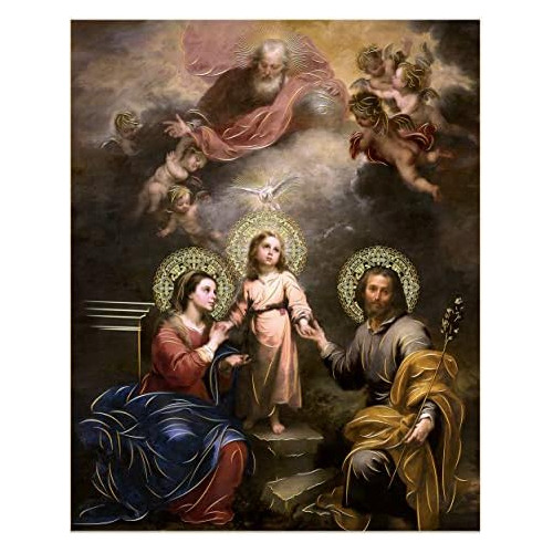 Sagrada Familia (20 X27 ) Cuadro Religioso Lámina De O...