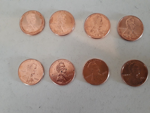 Lote De 4 Moedas Lincoln Cent 2009 Dólar Comemorativas Todas (Usado)