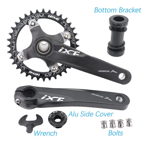 Djc Bielas Para Bicicleta 104bcd Con Plato Bsa Soporte Infer