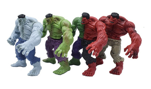 4pcs The Avengers Hulk Figura Modelo Juguete Niños Regalo 