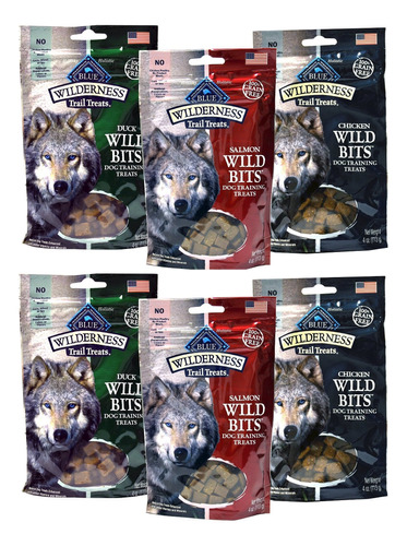 Blue Buffalo Wilderness Trail Trata Granos Wild Bits Para P.