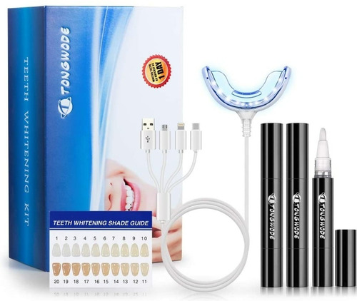 Kit De Blanqueamiento Dental. Férula Luz Led Peróxido