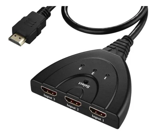 Switch De Video Selector Hdmi 3 Puertos