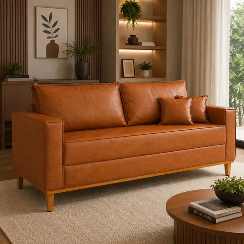 Sofá Beny 3 Lugares 1,80 P/ Sala Recepção Living Moderno