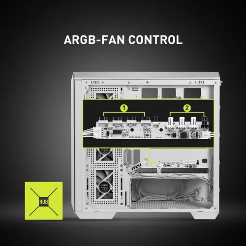 Funda Para Pc Msi Mag Pano M100r Pz Blanca Micro-atx Con 4 V
