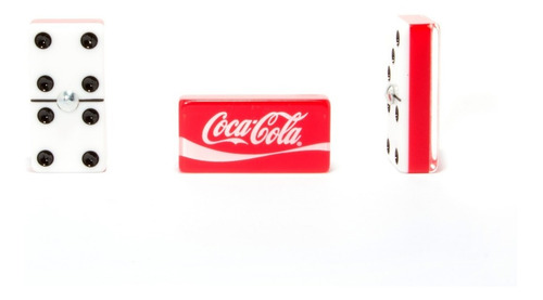Dominó Coca - Cola, 100% Acrílico. Estuche Tipo Libro