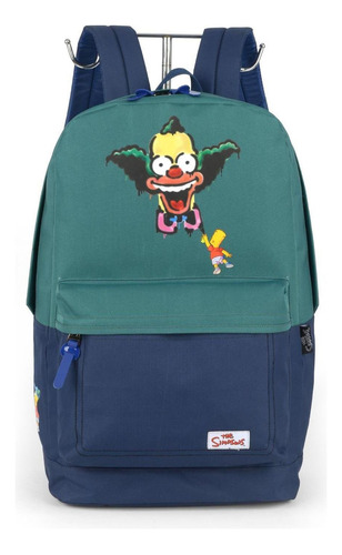 Mochila Passeio Os Simpsons Stratos Cor Verde