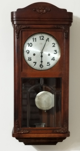 Reloj De Pared Antiguo Alemán Junghans Wurtemberg Original