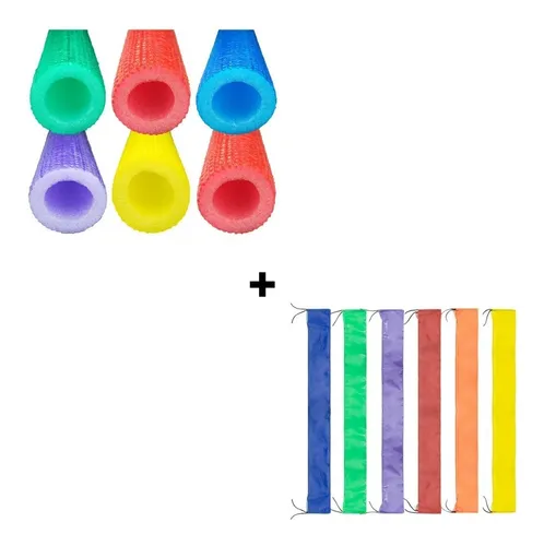 comprar Kit 06 Isotubos + 06 Capas Isotubo P\u002F Cama Elástica Colorido