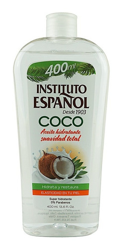 Aceite De Coco Hidratante+ Masaje 400ml Instituto Español 