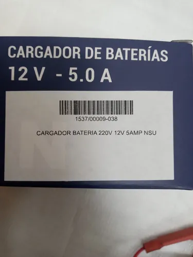 Cargador De Bateria Moto 220 V 12v 5 Amp Nsu Centro Motos